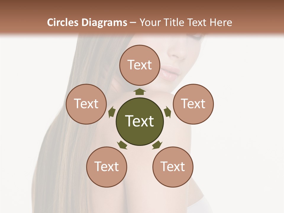 Hair Model Long PowerPoint Template