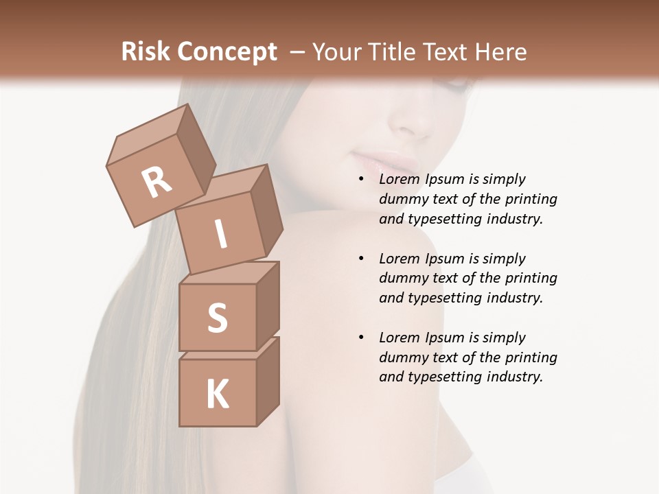 Hair Model Long PowerPoint Template