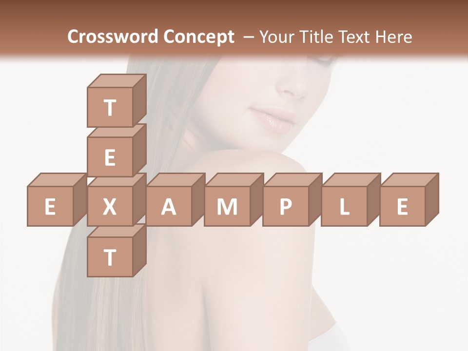 Hair Model Long PowerPoint Template