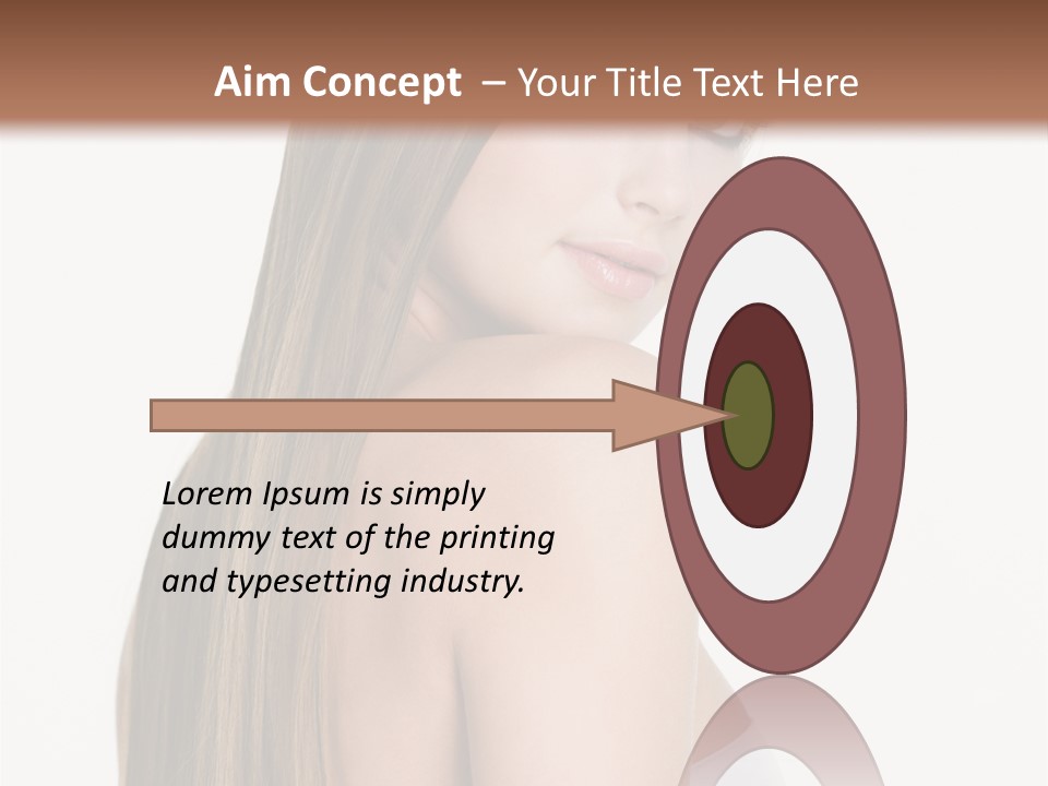 Hair Model Long PowerPoint Template