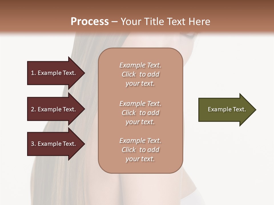Hair Model Long PowerPoint Template