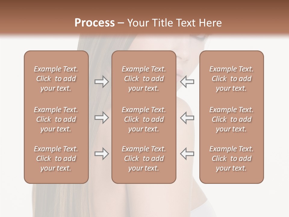 Hair Model Long PowerPoint Template