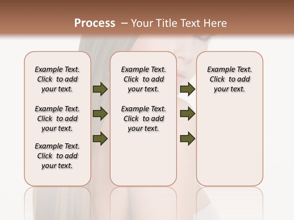 Hair Model Long PowerPoint Template