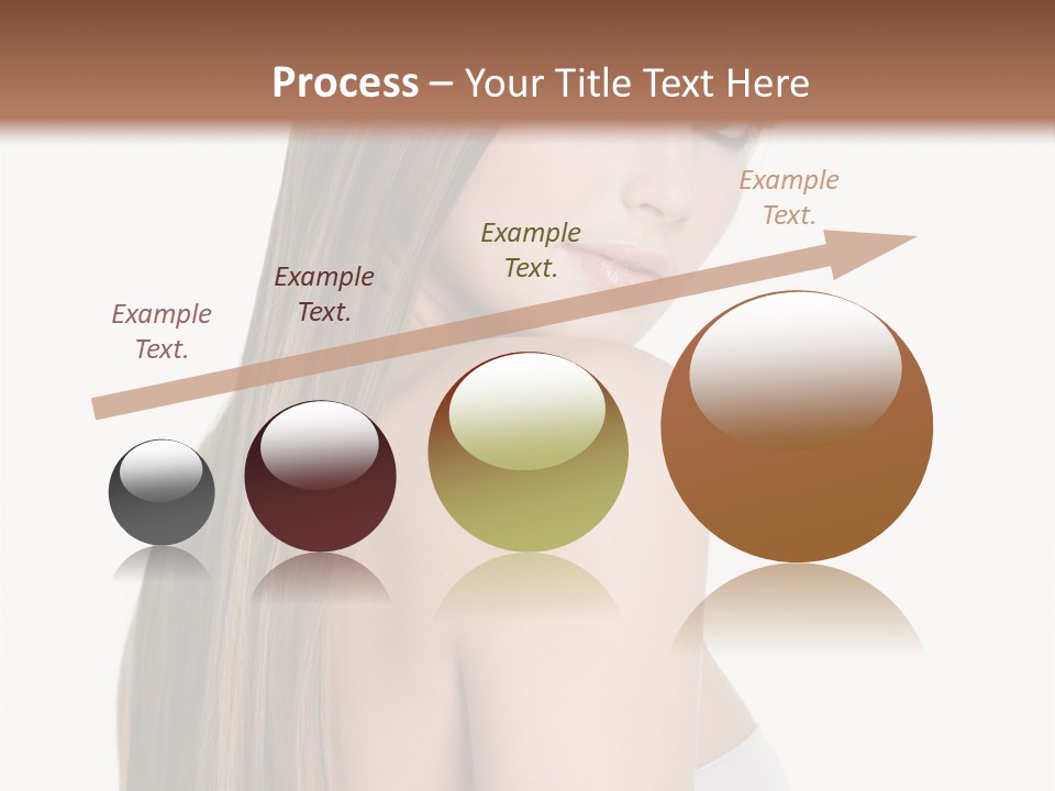 Hair Model Long PowerPoint Template