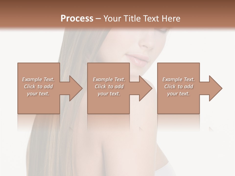 Hair Model Long PowerPoint Template