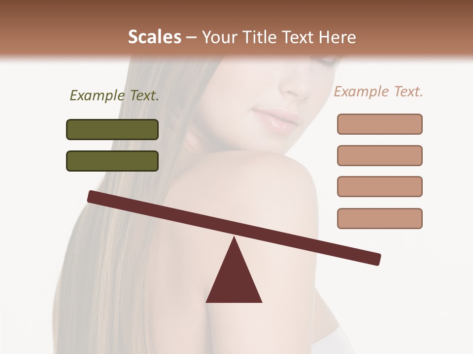 Hair Model Long PowerPoint Template