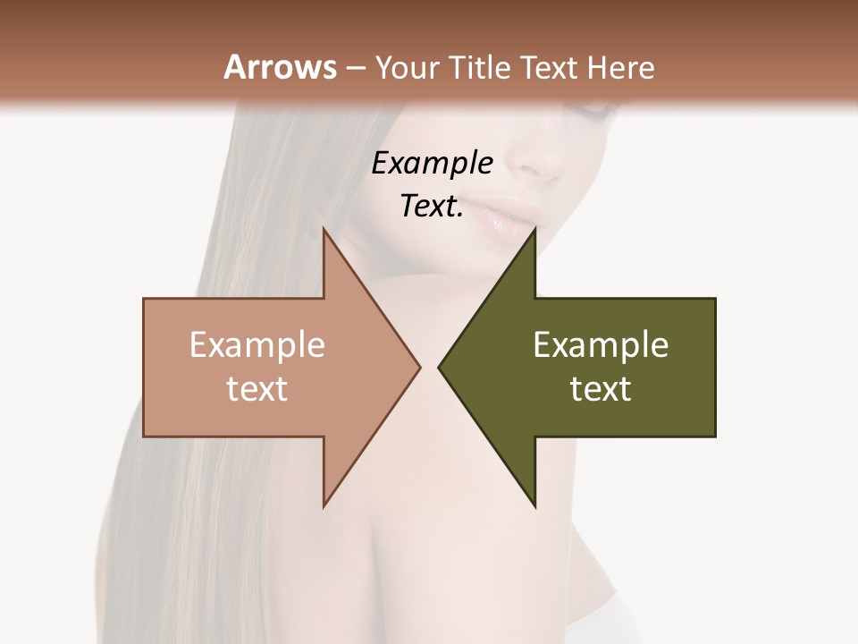 Hair Model Long PowerPoint Template