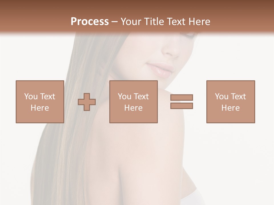 Hair Model Long PowerPoint Template