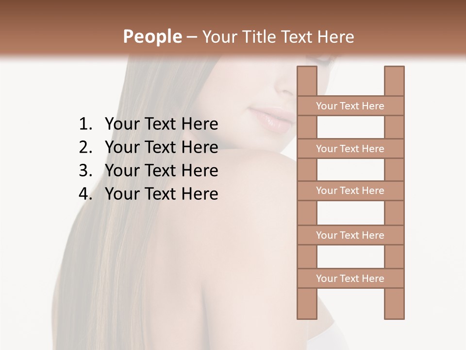 Hair Model Long PowerPoint Template
