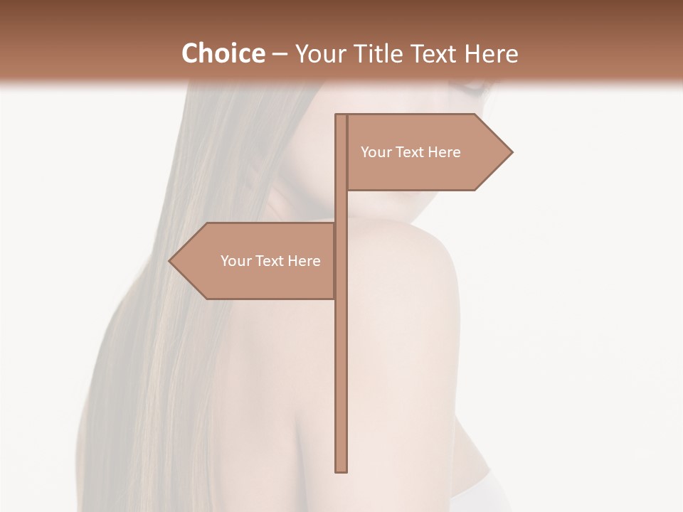 Hair Model Long PowerPoint Template