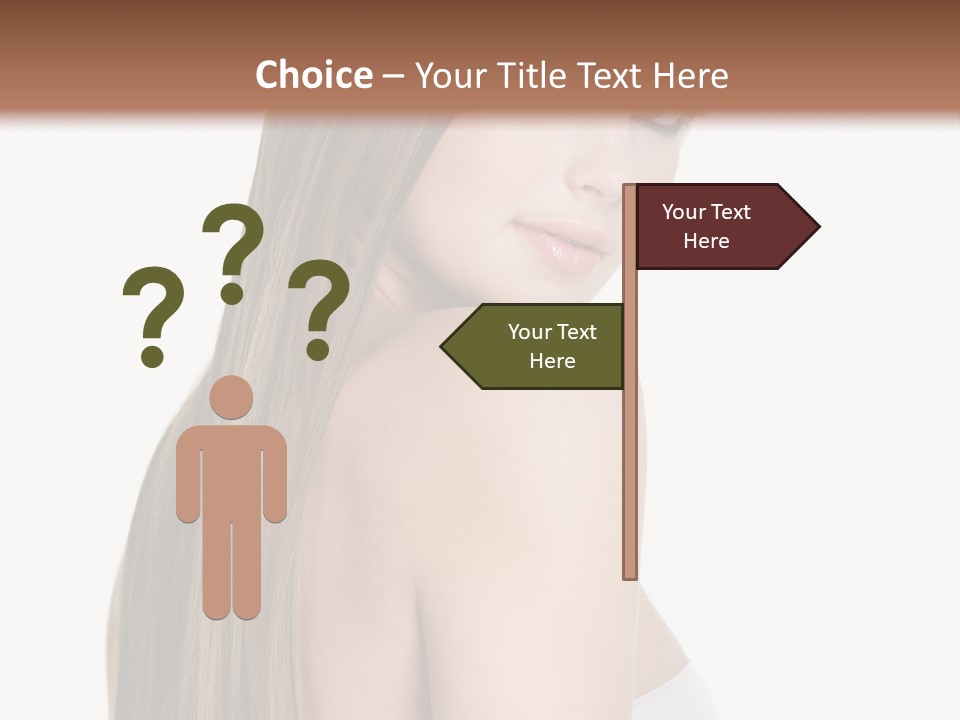 Hair Model Long PowerPoint Template