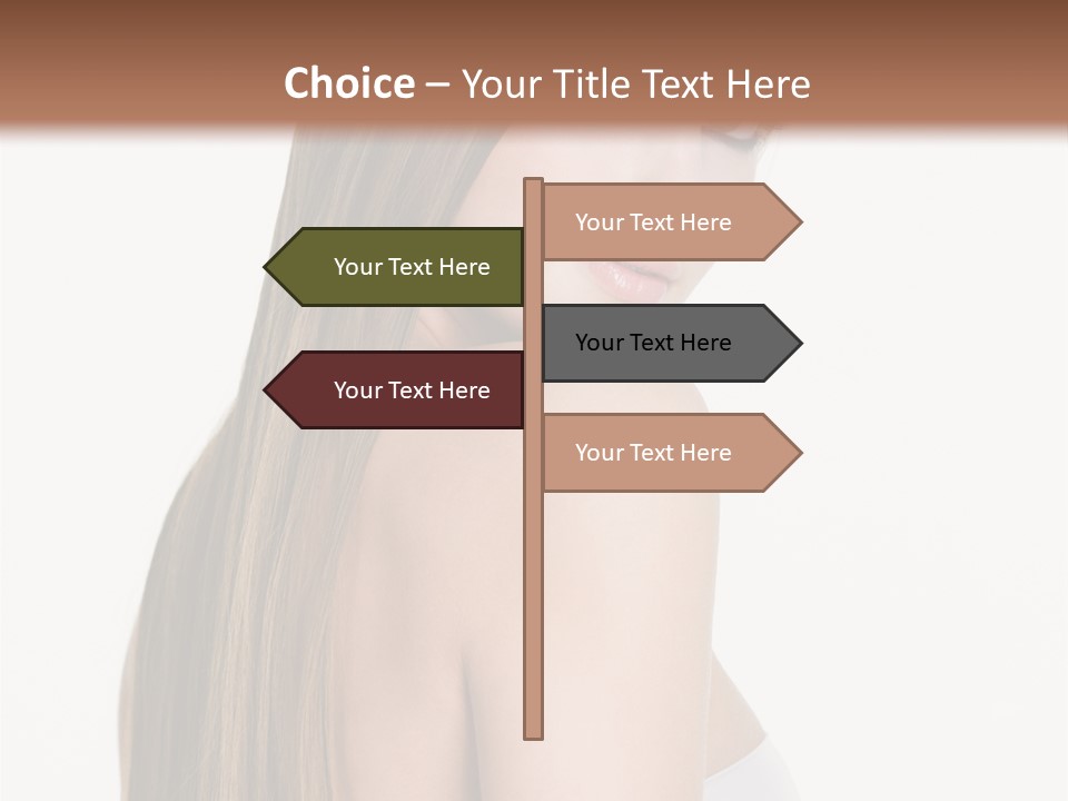 Hair Model Long PowerPoint Template