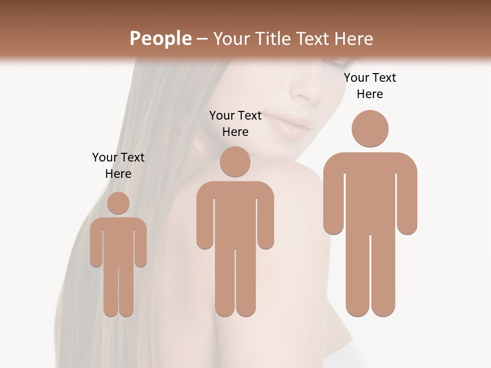 Hair Model Long PowerPoint Template