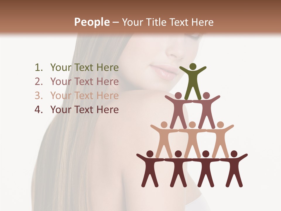 Hair Model Long PowerPoint Template