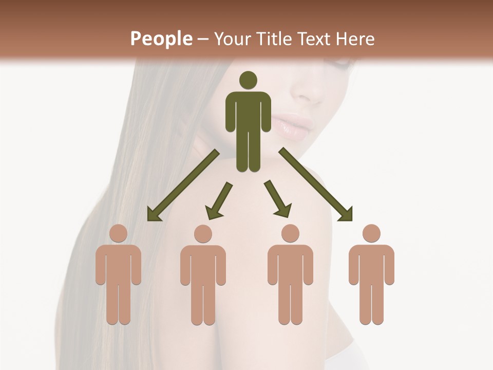 Hair Model Long PowerPoint Template