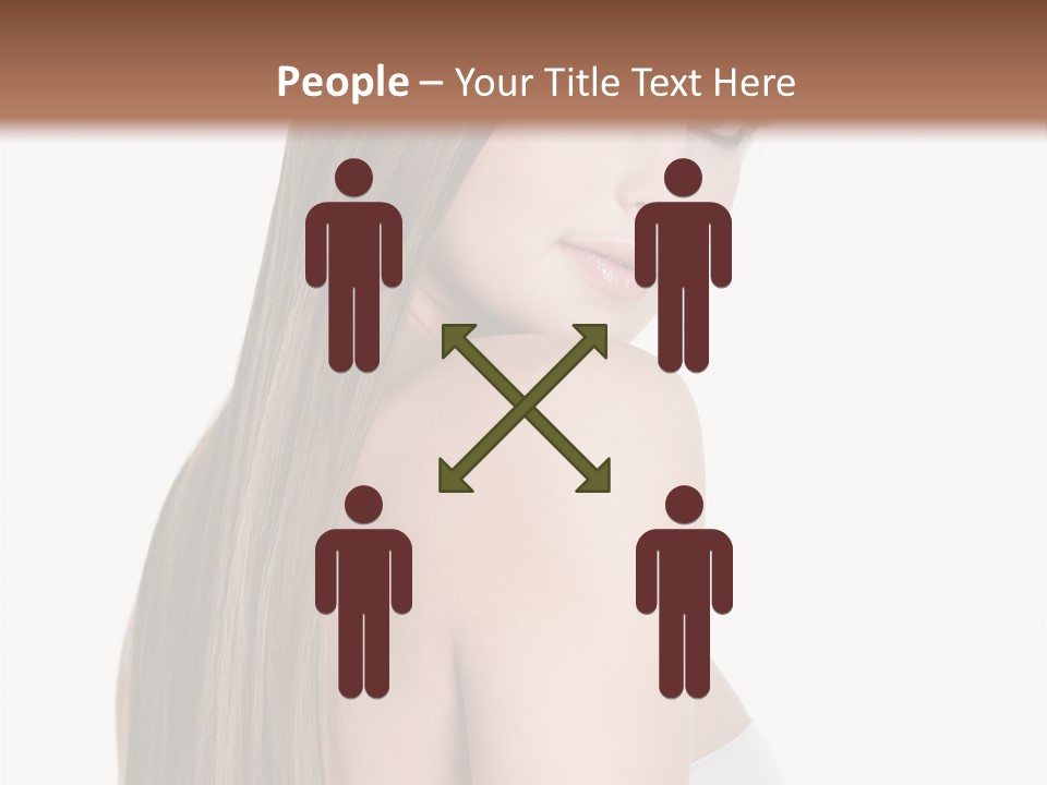 Hair Model Long PowerPoint Template