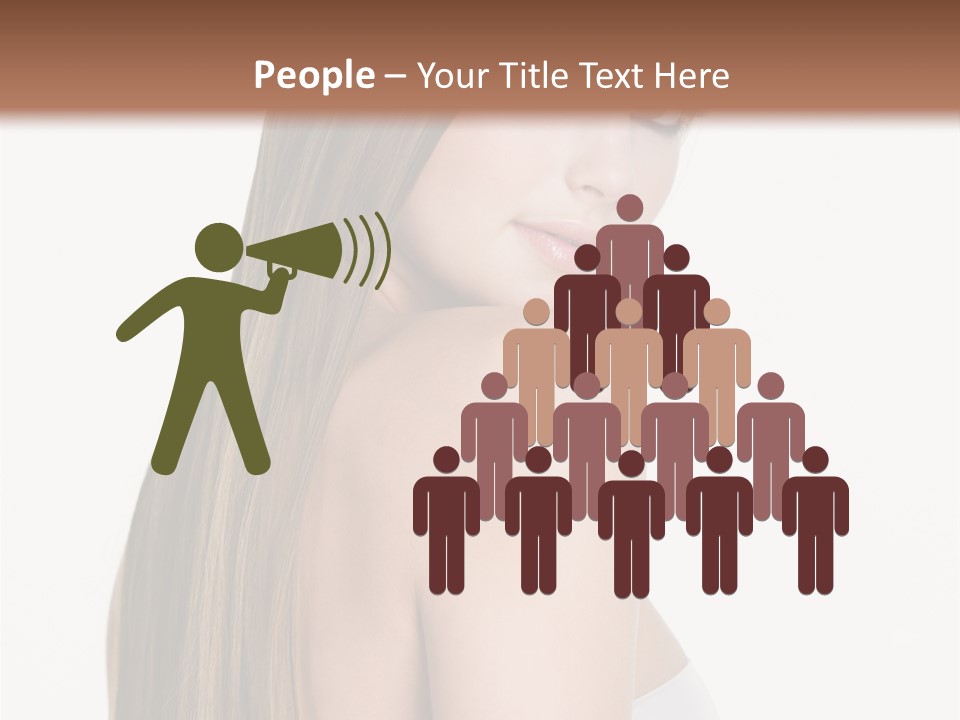 Hair Model Long PowerPoint Template