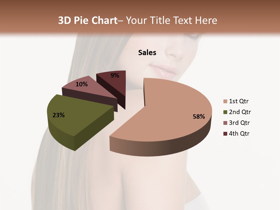 Hair Model Long PowerPoint Template