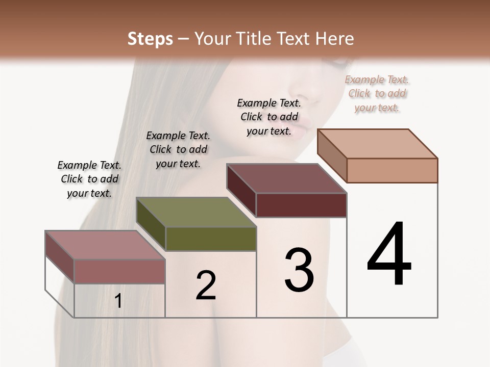 Hair Model Long PowerPoint Template