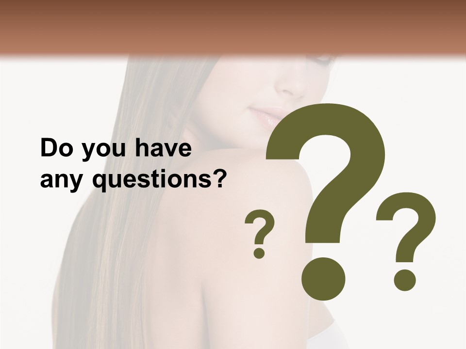 Hair Model Long PowerPoint Template