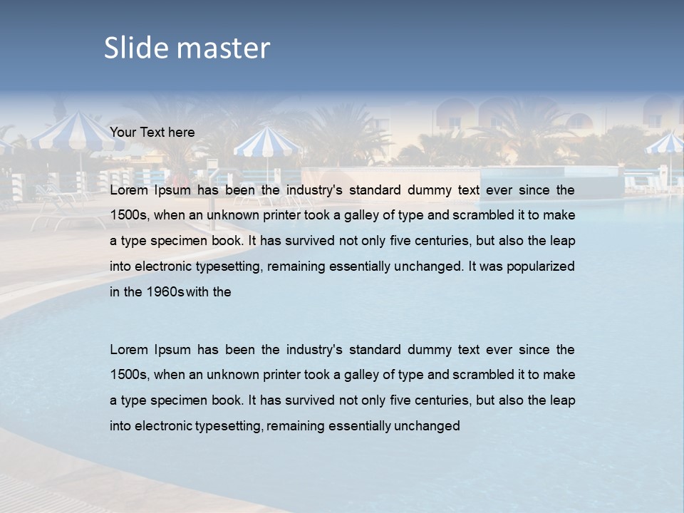 Relax Team Blue PowerPoint Template