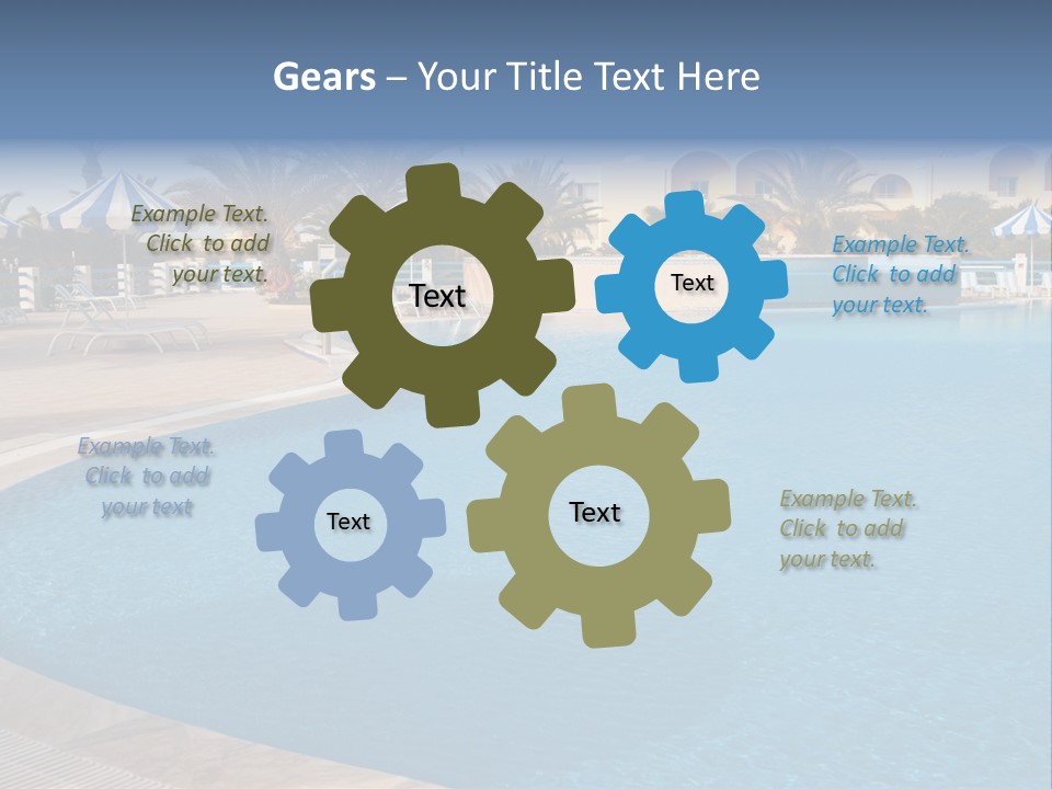 Relax Team Blue PowerPoint Template