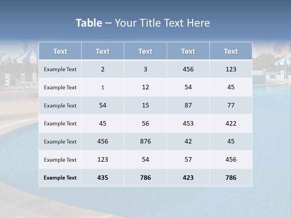 Relax Team Blue PowerPoint Template