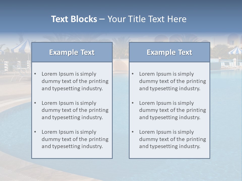 Relax Team Blue PowerPoint Template