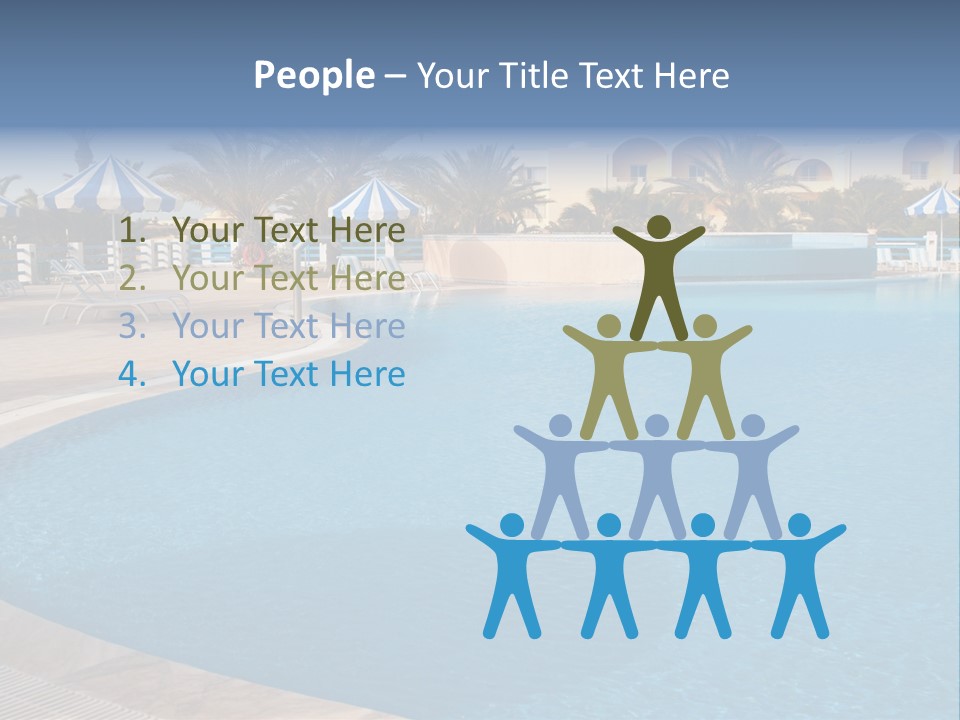 Relax Team Blue PowerPoint Template