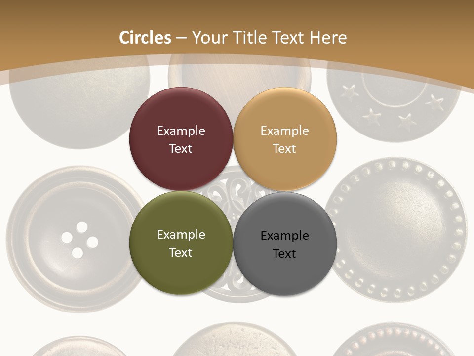 Decorative Sewing Macro PowerPoint Template