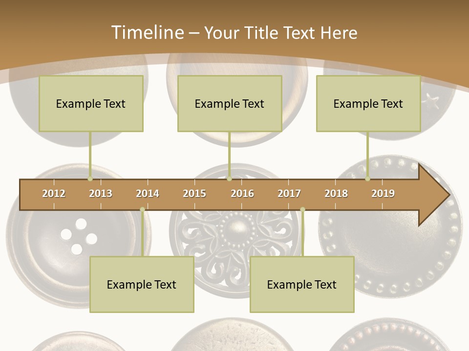 Decorative Sewing Macro PowerPoint Template
