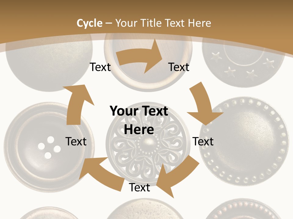 Decorative Sewing Macro PowerPoint Template