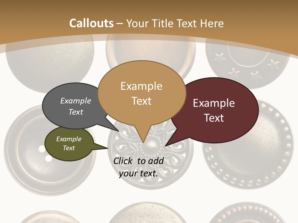 Decorative Sewing Macro PowerPoint Template