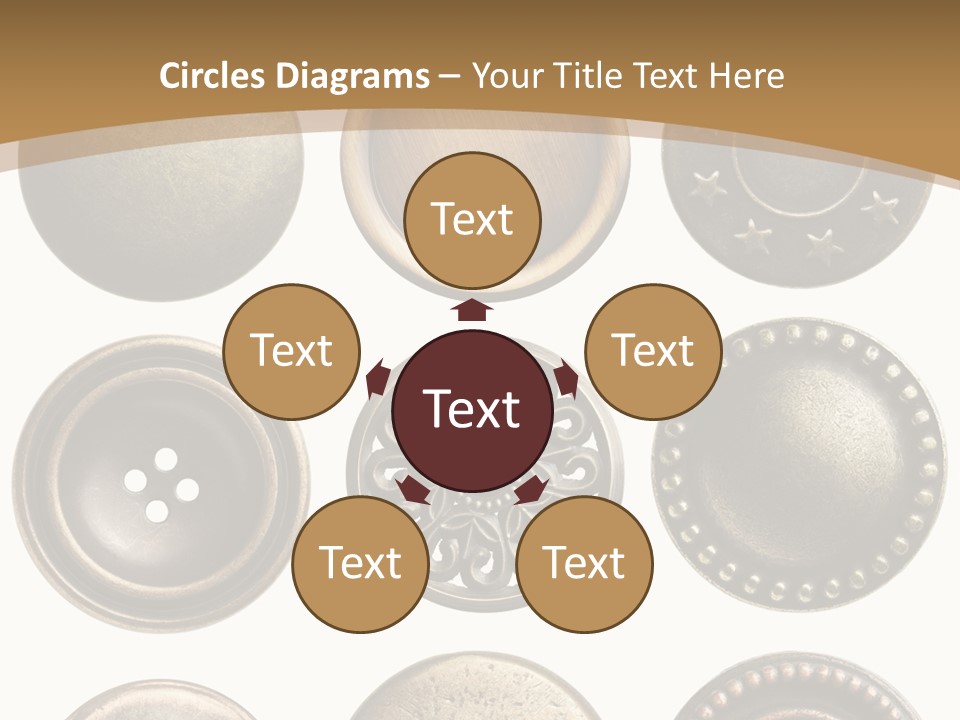 Decorative Sewing Macro PowerPoint Template