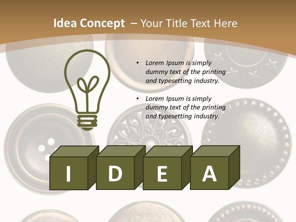 Decorative Sewing Macro PowerPoint Template