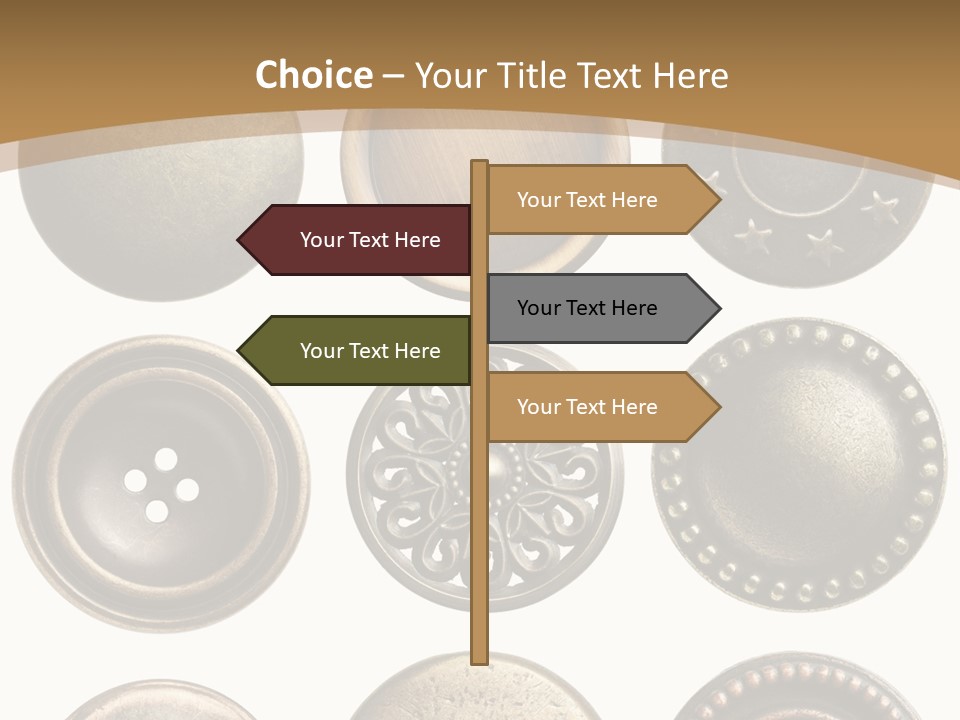 Decorative Sewing Macro PowerPoint Template