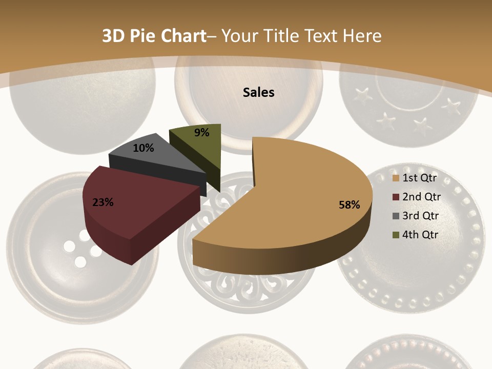 Decorative Sewing Macro PowerPoint Template