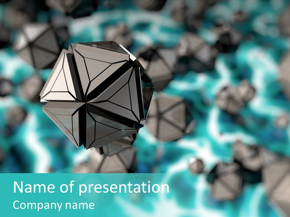 Semiconductor Nanotechnology Symmetry PowerPoint Template