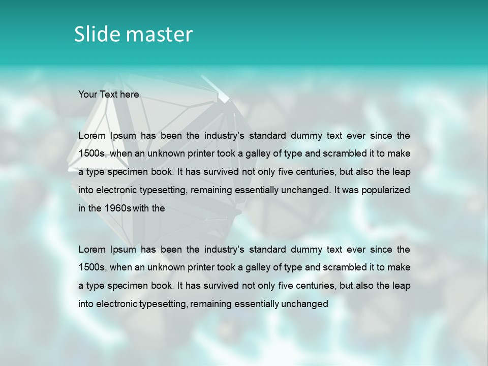 Semiconductor Nanotechnology Symmetry PowerPoint Template