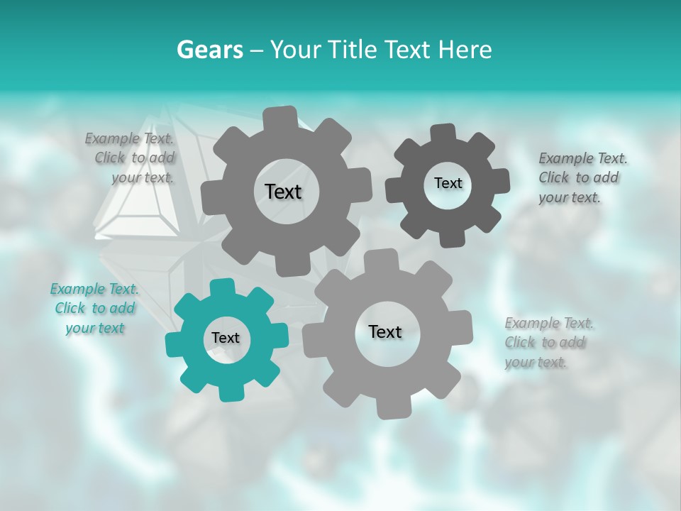 Semiconductor Nanotechnology Symmetry PowerPoint Template