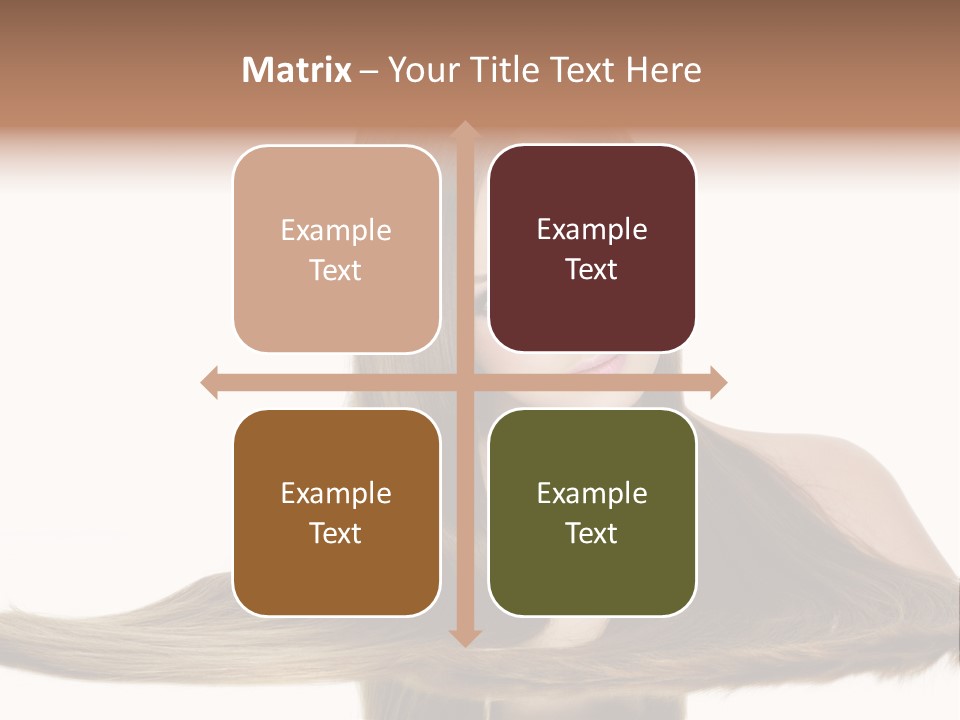 Hair Model Long PowerPoint Template