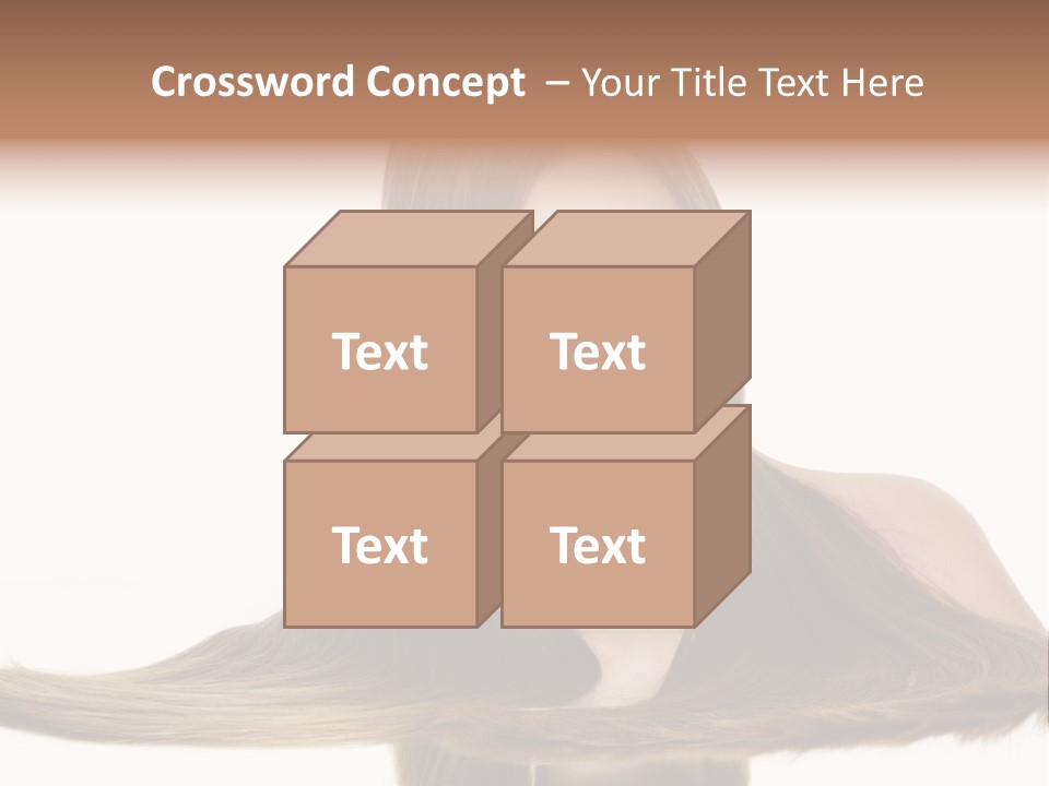 Hair Model Long PowerPoint Template