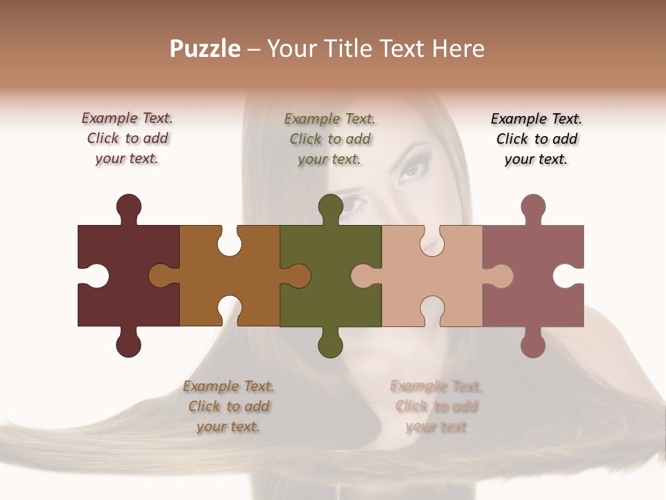 Hair Model Long PowerPoint Template