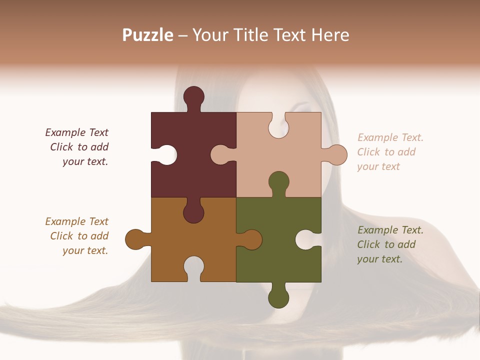 Hair Model Long PowerPoint Template