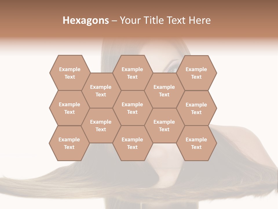 Hair Model Long PowerPoint Template