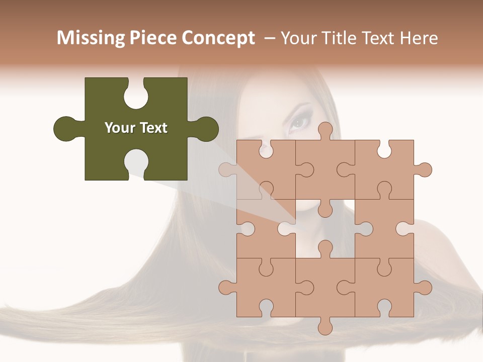 Hair Model Long PowerPoint Template