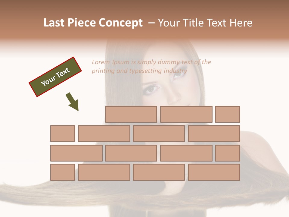 Hair Model Long PowerPoint Template