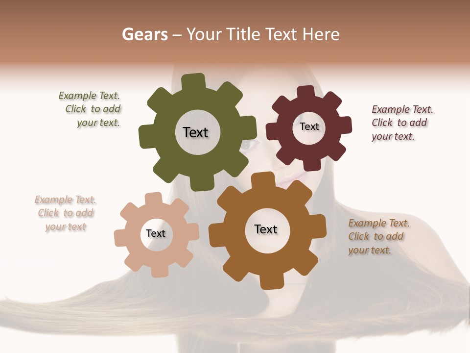 Hair Model Long PowerPoint Template