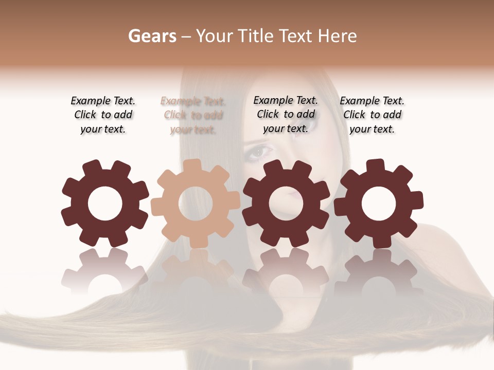 Hair Model Long PowerPoint Template