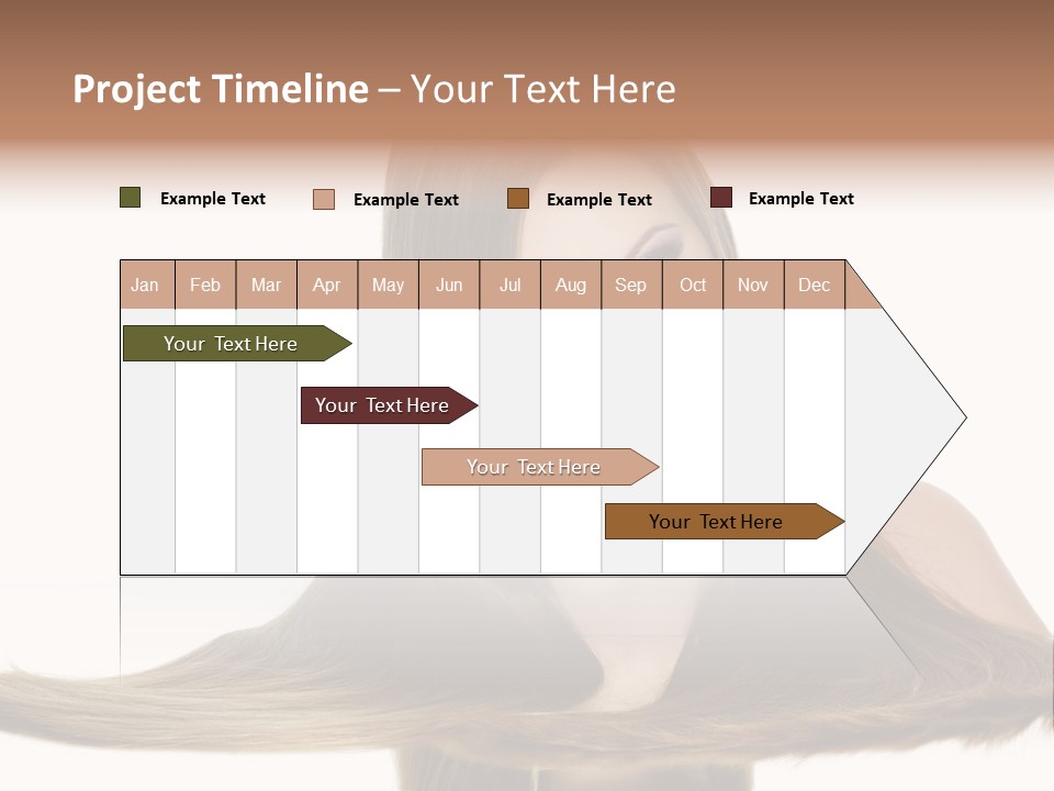 Hair Model Long PowerPoint Template